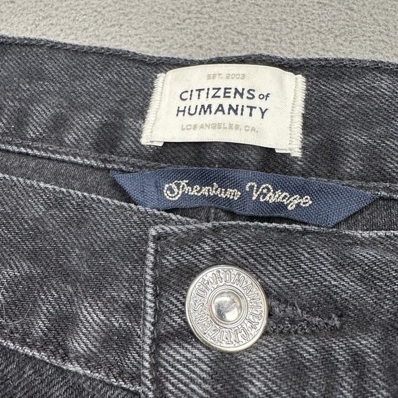 Citizens of Humanity Annina Wide Leg Jeans Womens Size 33 Black High Rise NWOT - Picture 7 of 16